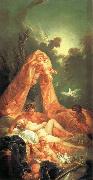 Francois Boucher Mars and Venus Surprised by Vulcan oil on canvas